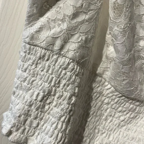 Torrid White Smocked Ruffled Camisole Top - Picture 4 of 4